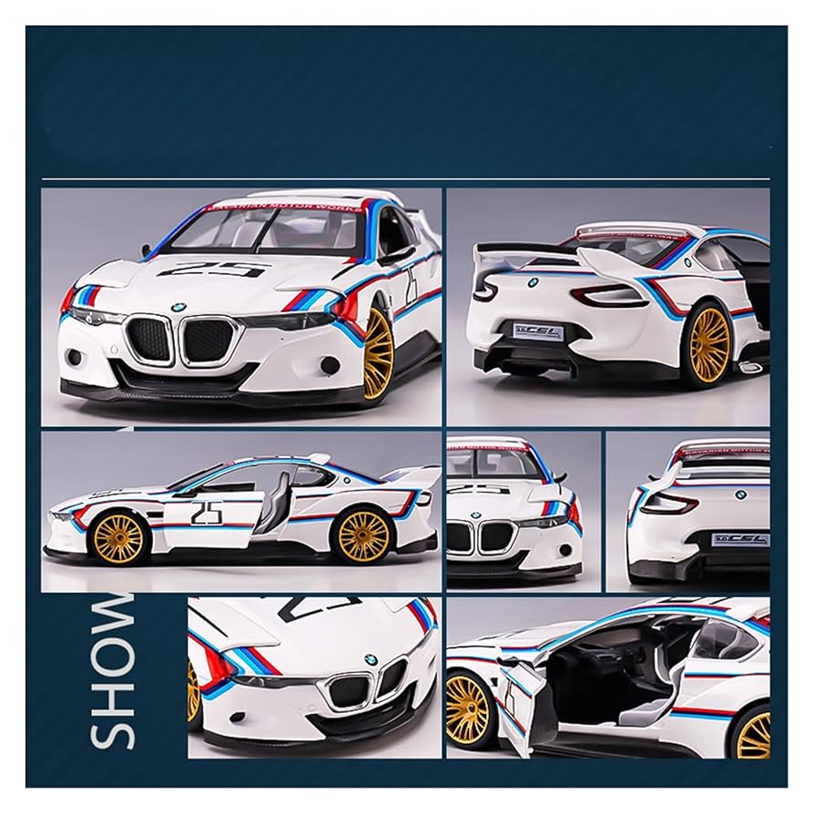 Amazon | 1:24 BMW 3.0CSLに最適 スポーツカーダイキャスト合金